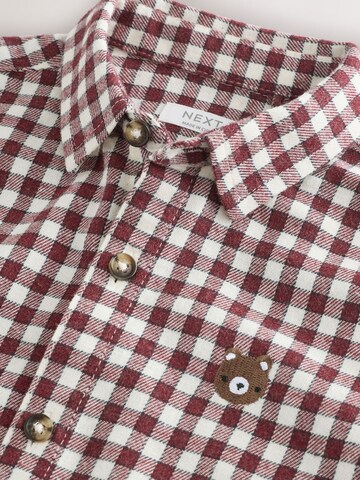 Next Regular fit Button up shirt in Red