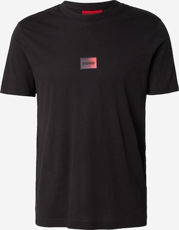 Tricou 'Danotie' de la HUGO pe negru: față