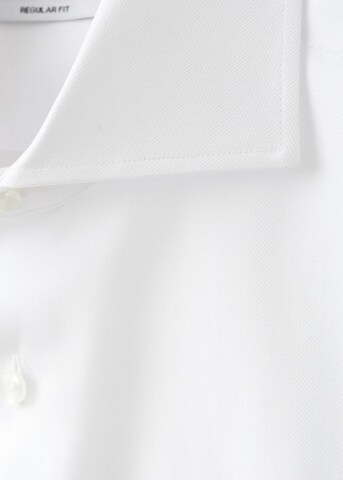 MANGO MAN Slim Fit Hemd 'Bruce' in Weiß
