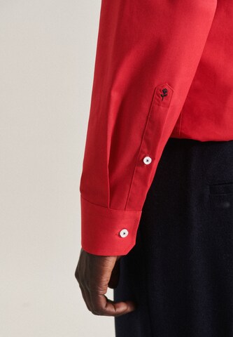 SEIDENSTICKER Slim fit Business shirt in Red