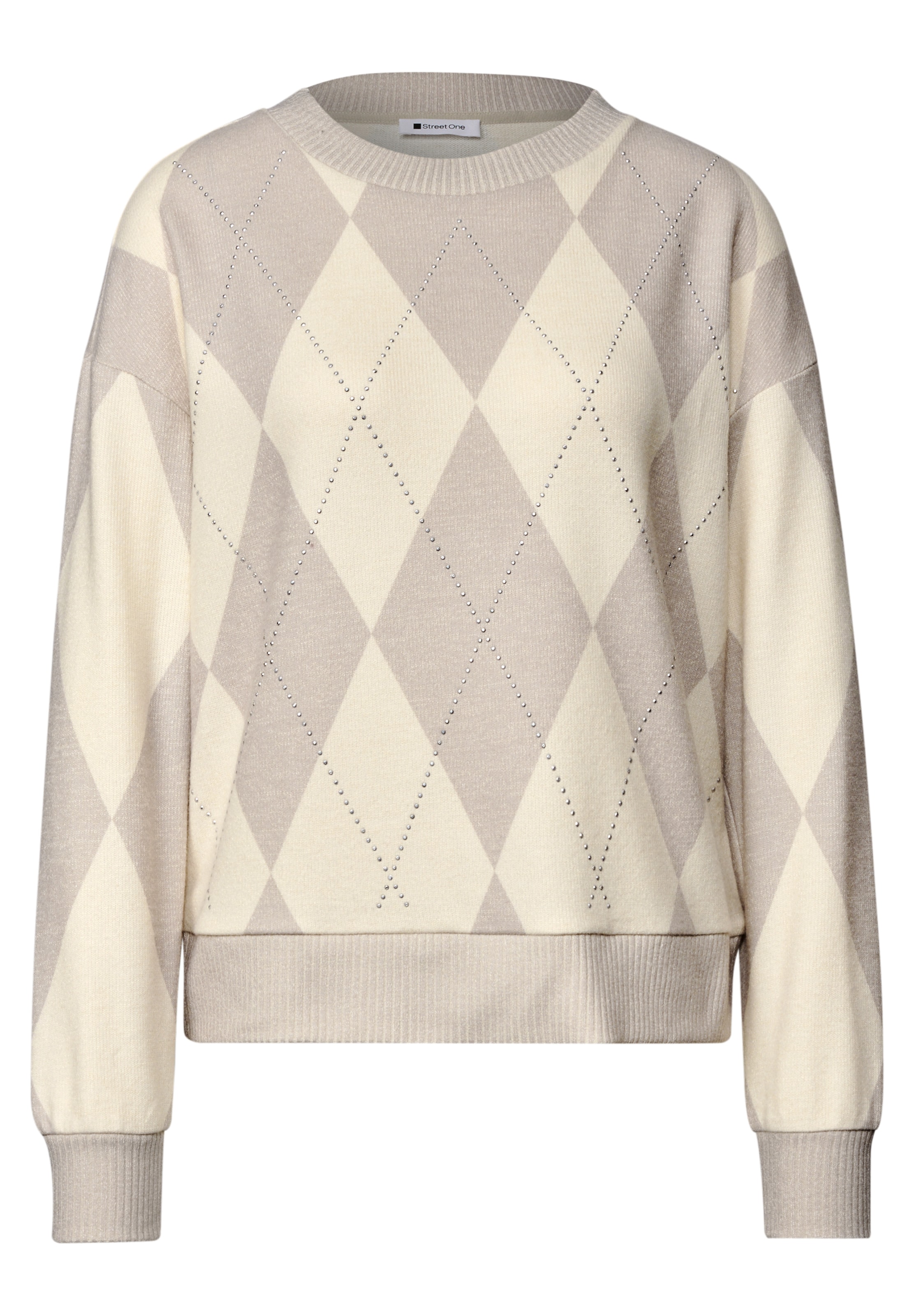 Pull-over STREET ONE en beige : devant