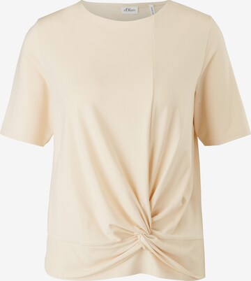 T-shirt s.Oliver BLACK LABEL en jaune : devant