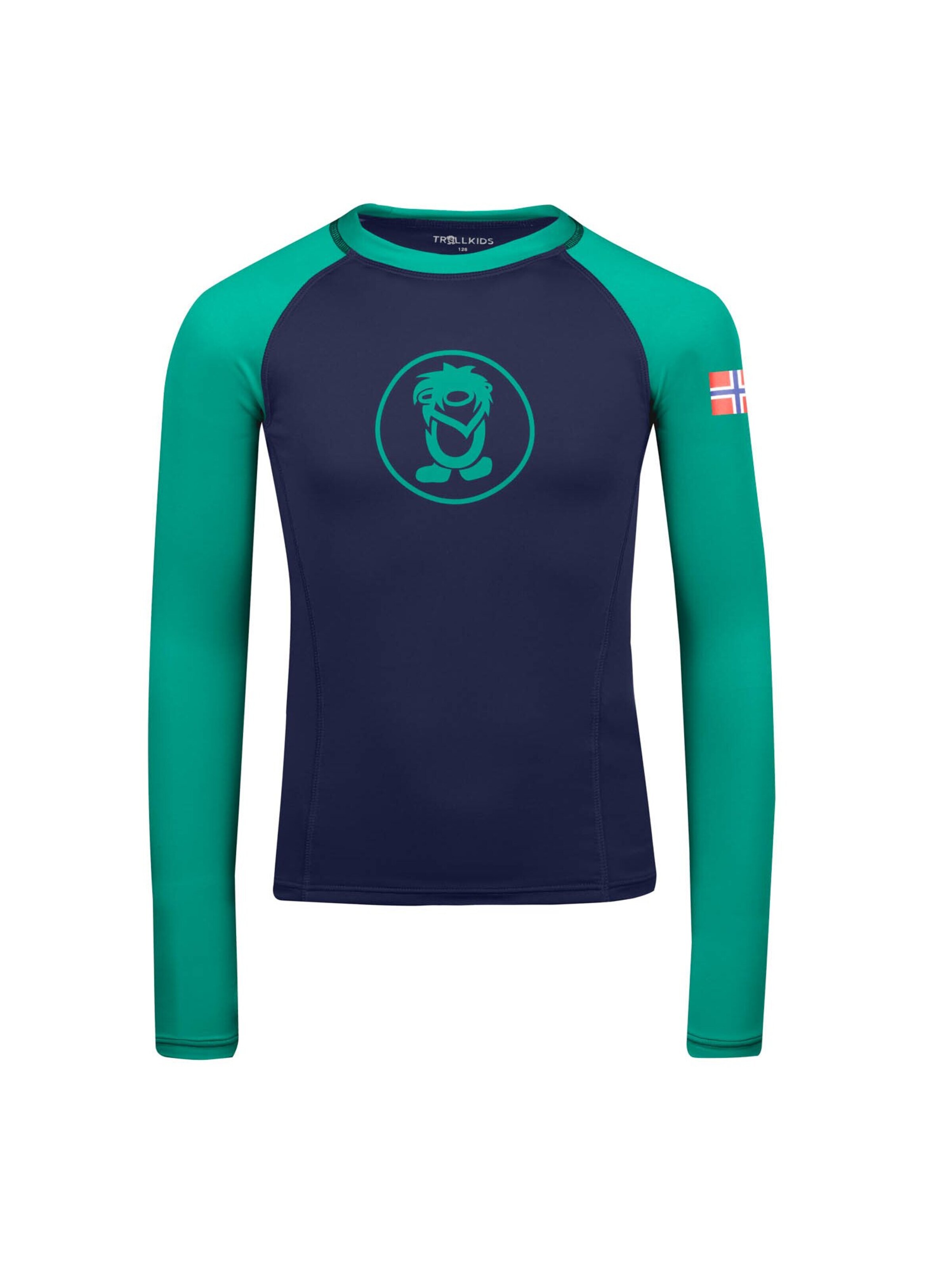 TROLLKIDS Athletic Swimwear in Green: front