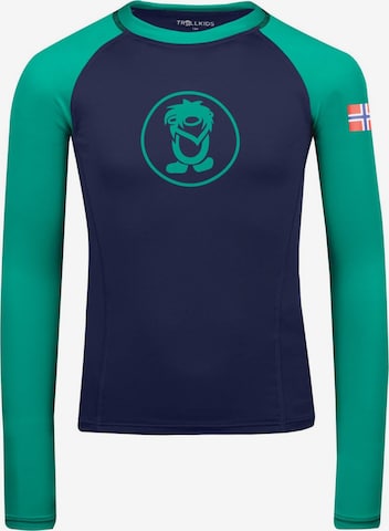 TROLLKIDS Athletic Swimwear in Green: front