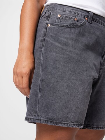 Levi's® Plus Regular Jeans '501® 90s Shorts' in Zwart