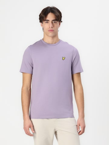 Lyle & Scott Tričko – fialová: přední strana
