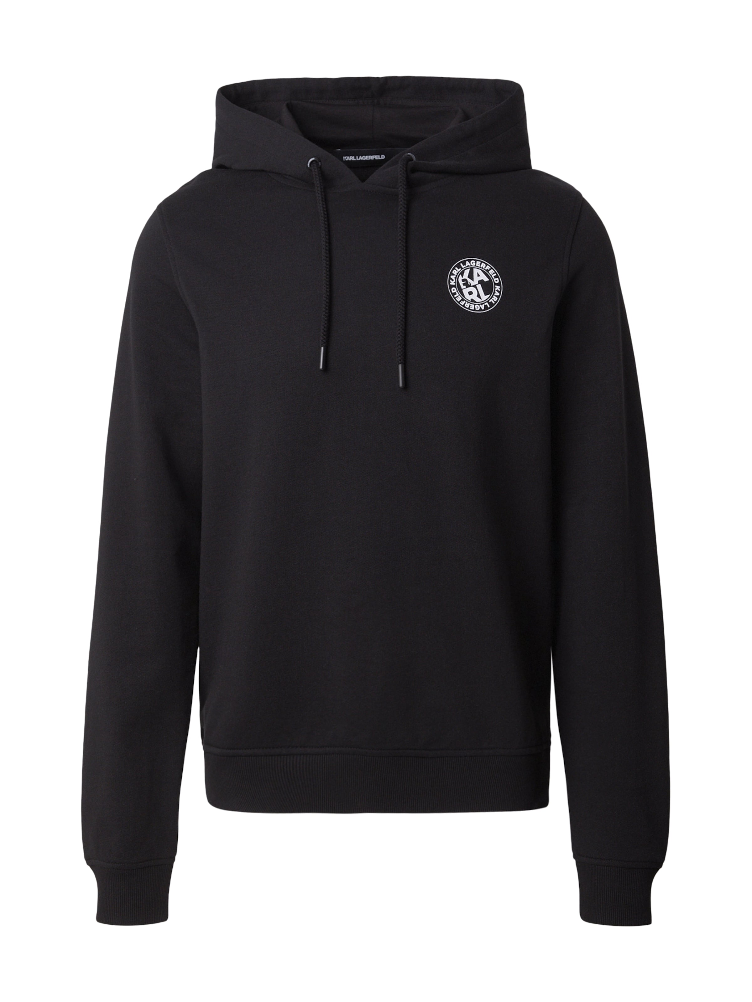 Sweat-shirt Karl Lagerfeld en noir : devant