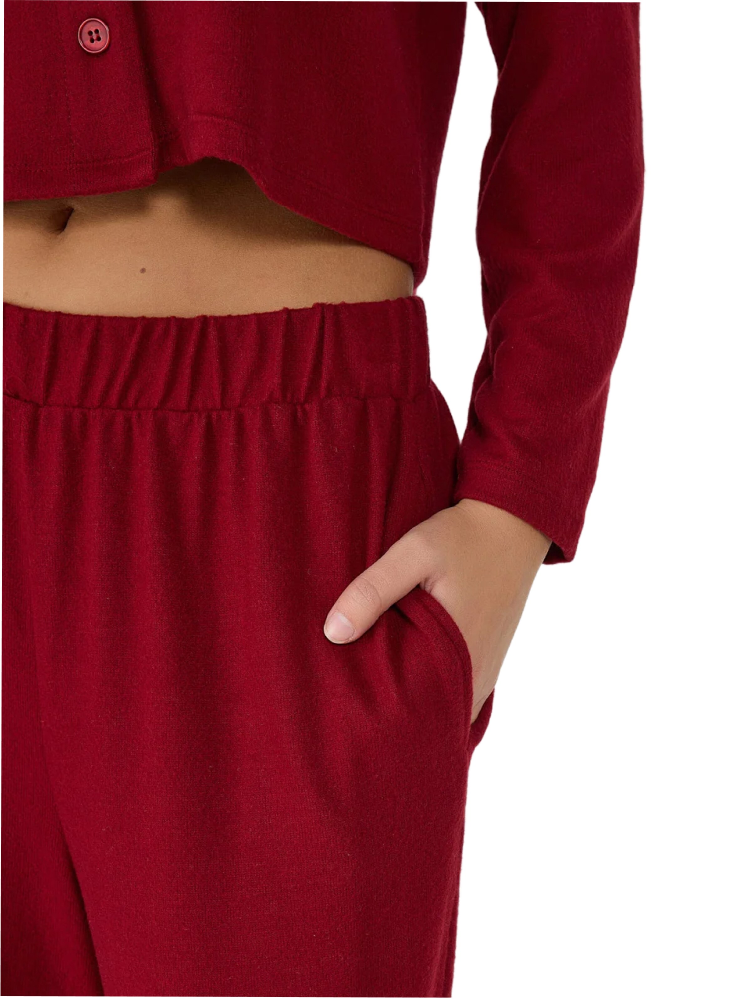 No Matter What Loosefit Hose in Rot