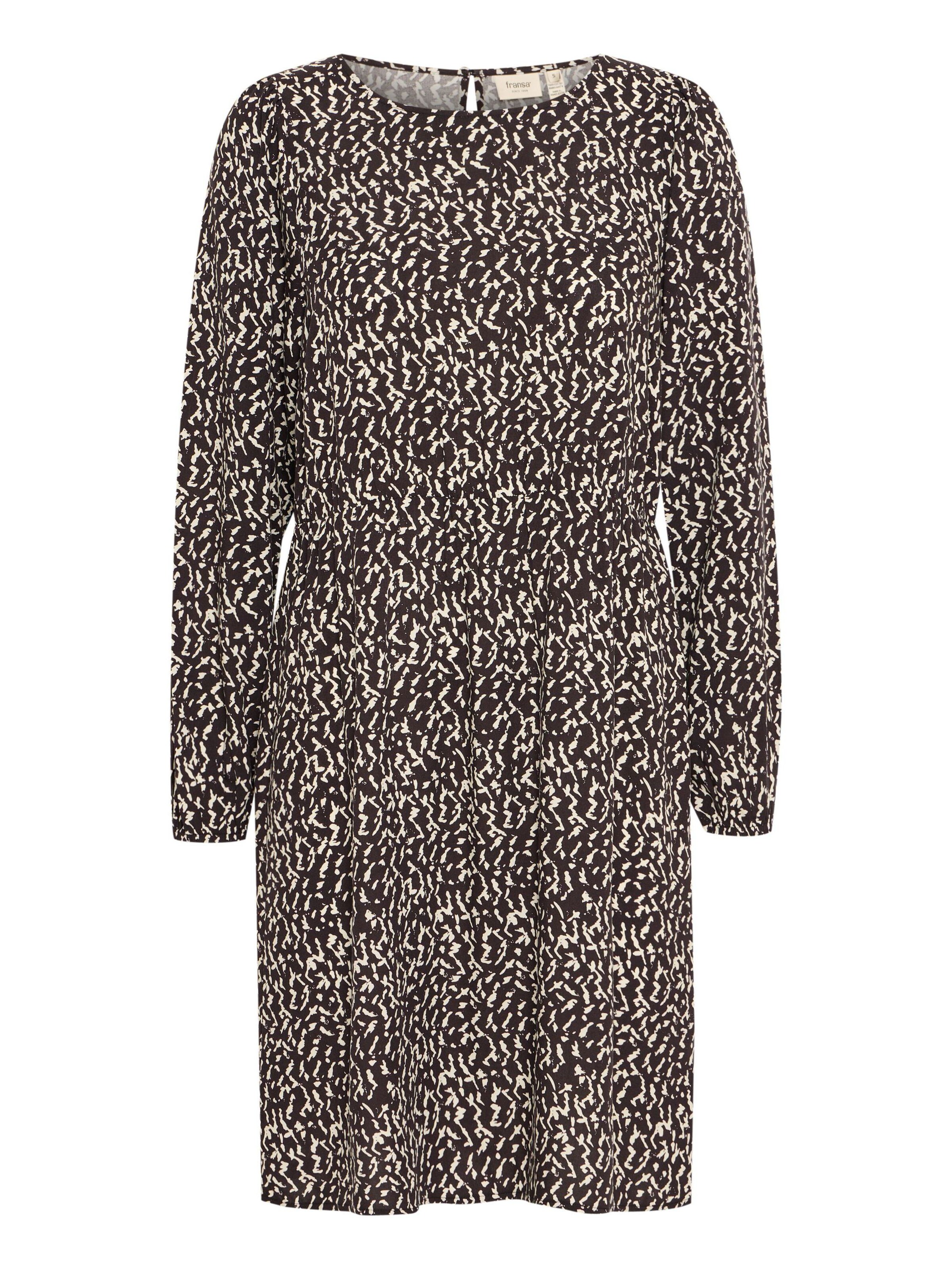 Fransa Jurk 'Flowy 4' in Grijs: voorkant