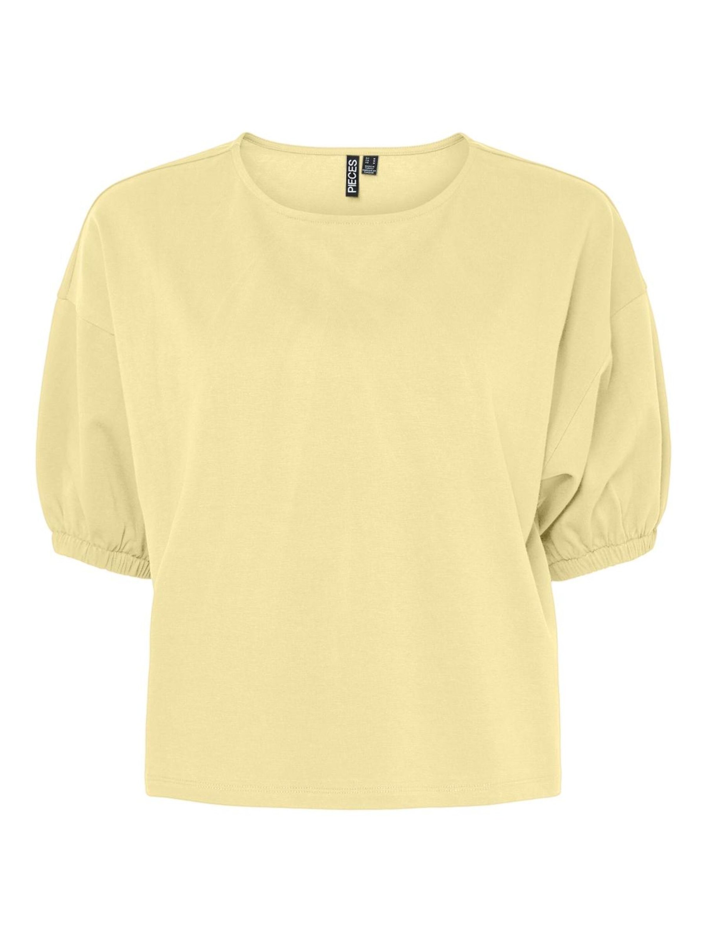 T-shirt 'PCMilje' PIECES en beige : devant