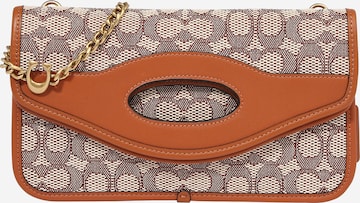 COACH Clutch in Brown: front