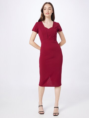 WAL G. Sheath Dress in Red: front