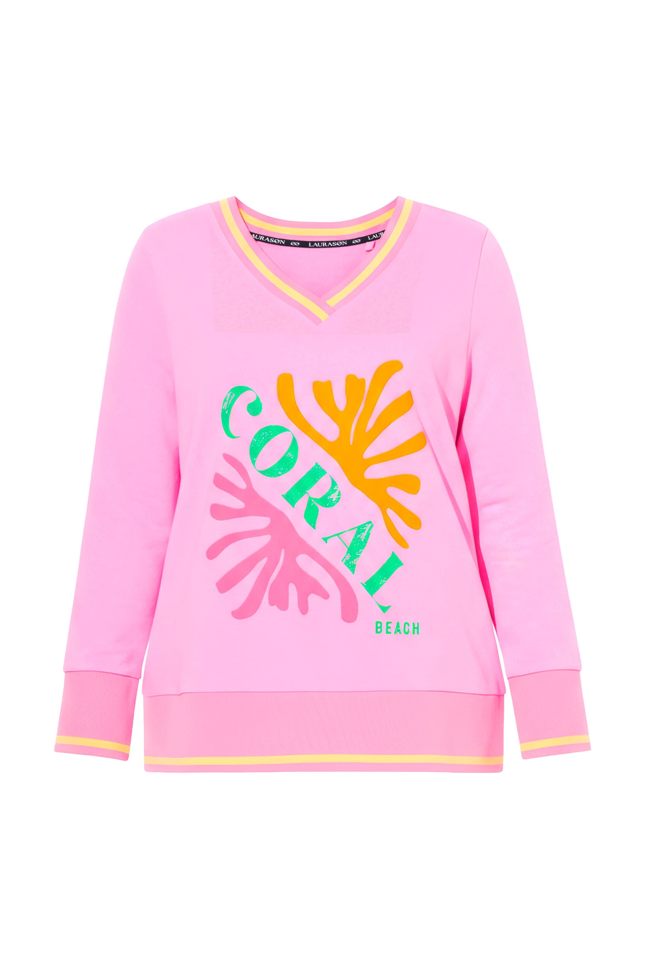 LAURASØN Sweatshirt in Pink: Vorderseite