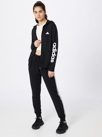 ADIDAS SPORTSWEAR Sportsweatjacke 'Essentials Logo ' in Schwarz