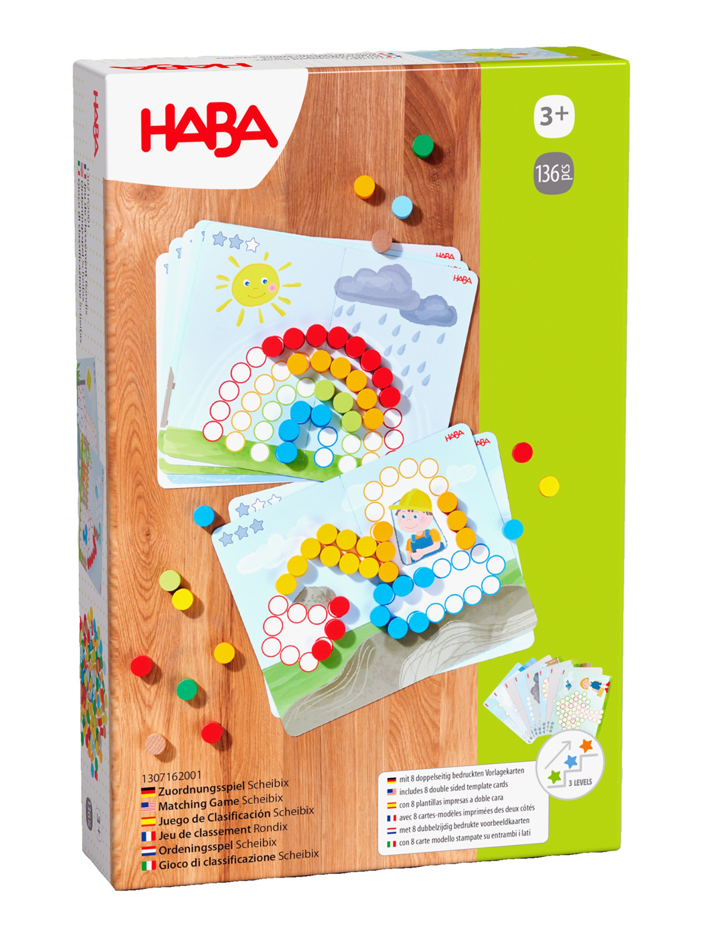 HABA Spiel 'Stabix' in blau / gelb / grün / rot, Produktansicht