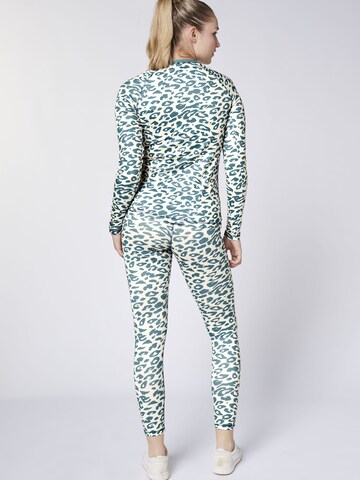 CHIEMSEE Base Layer ' im Leo Allover Print ' in Grey