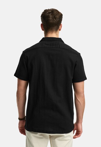 INDICODE JEANS Regular Fit Hemd 'Cosby' in Schwarz