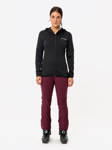 VAUDE Functionele fleece jas 'Monviso' in Zwart