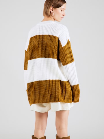ABOUT YOU Knit Cardigan 'Ayana' in Yellow