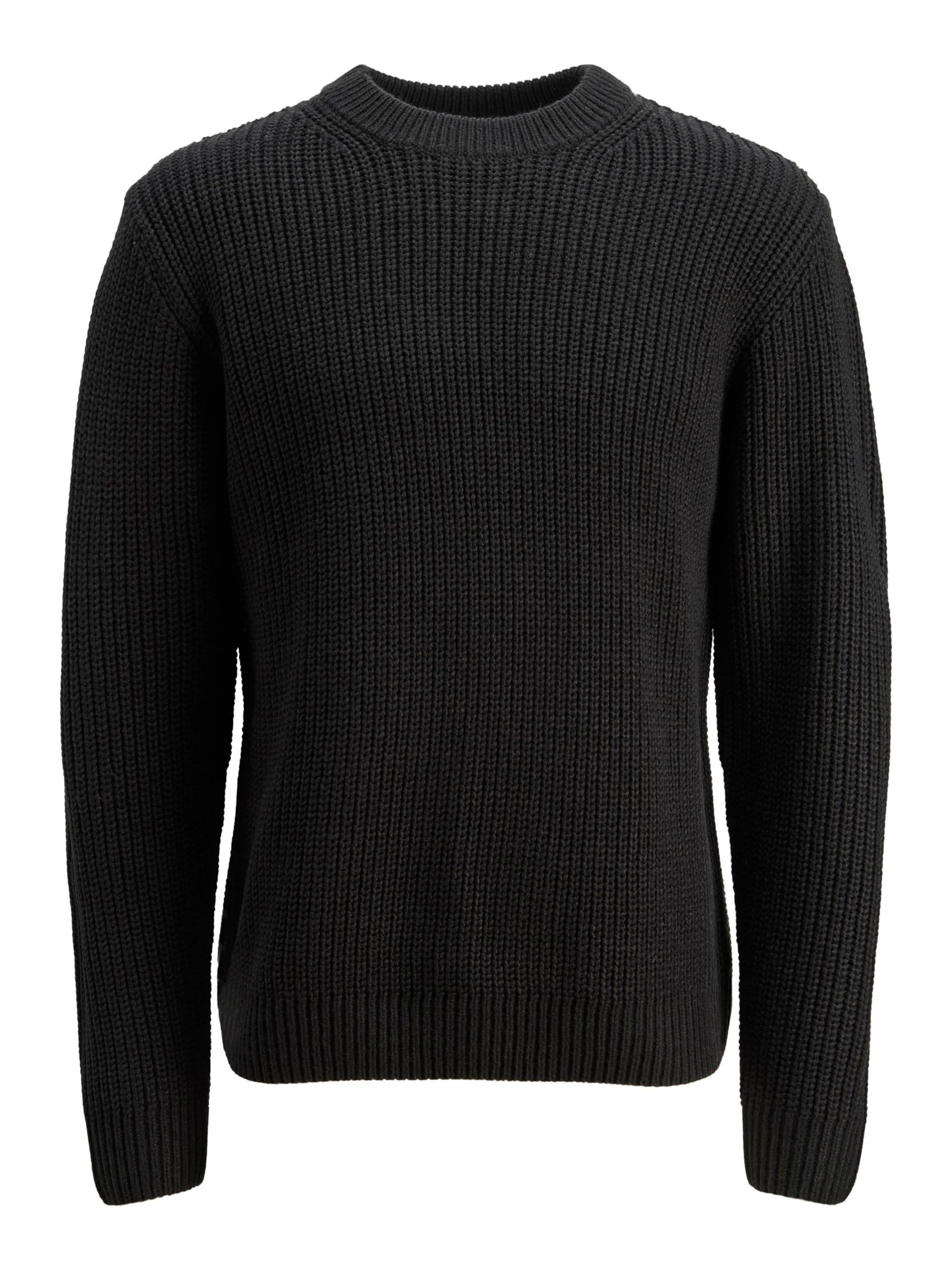 JACK & JONES Sweater in Black: front