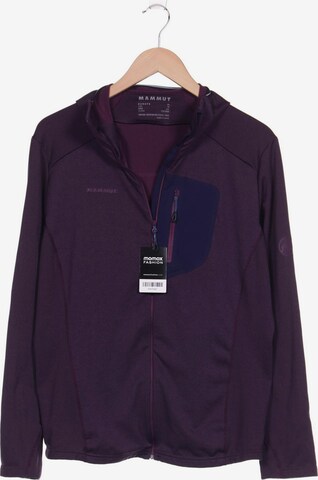 MAMMUT Sweatshirt & Zip-Up Hoodie in XL in Purple: front