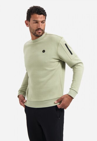 No Excess Sweatshirt in Groen: voorkant
