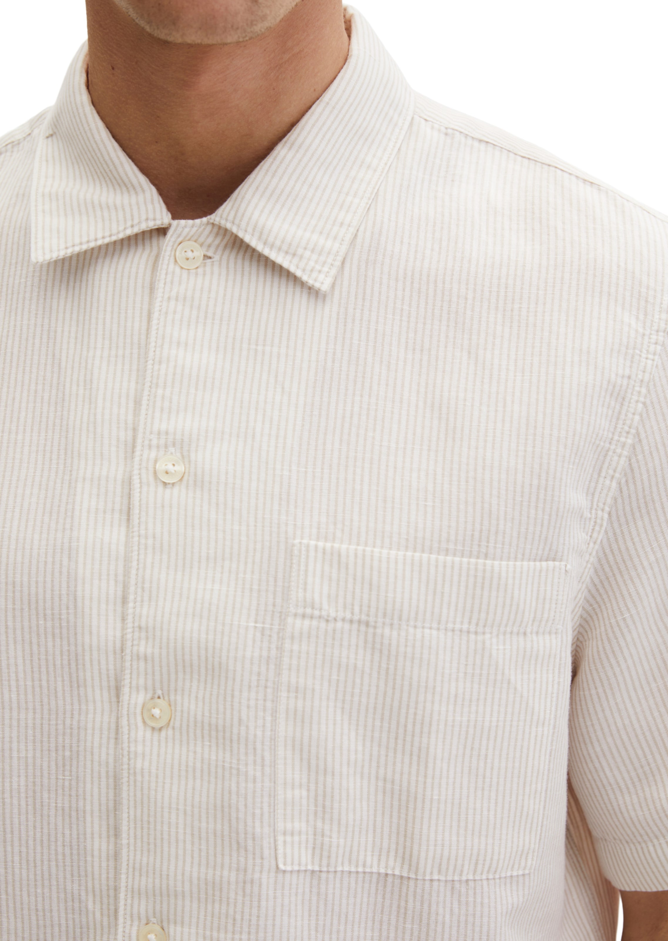 Marc O'Polo Regular Fit Hemd in Beige