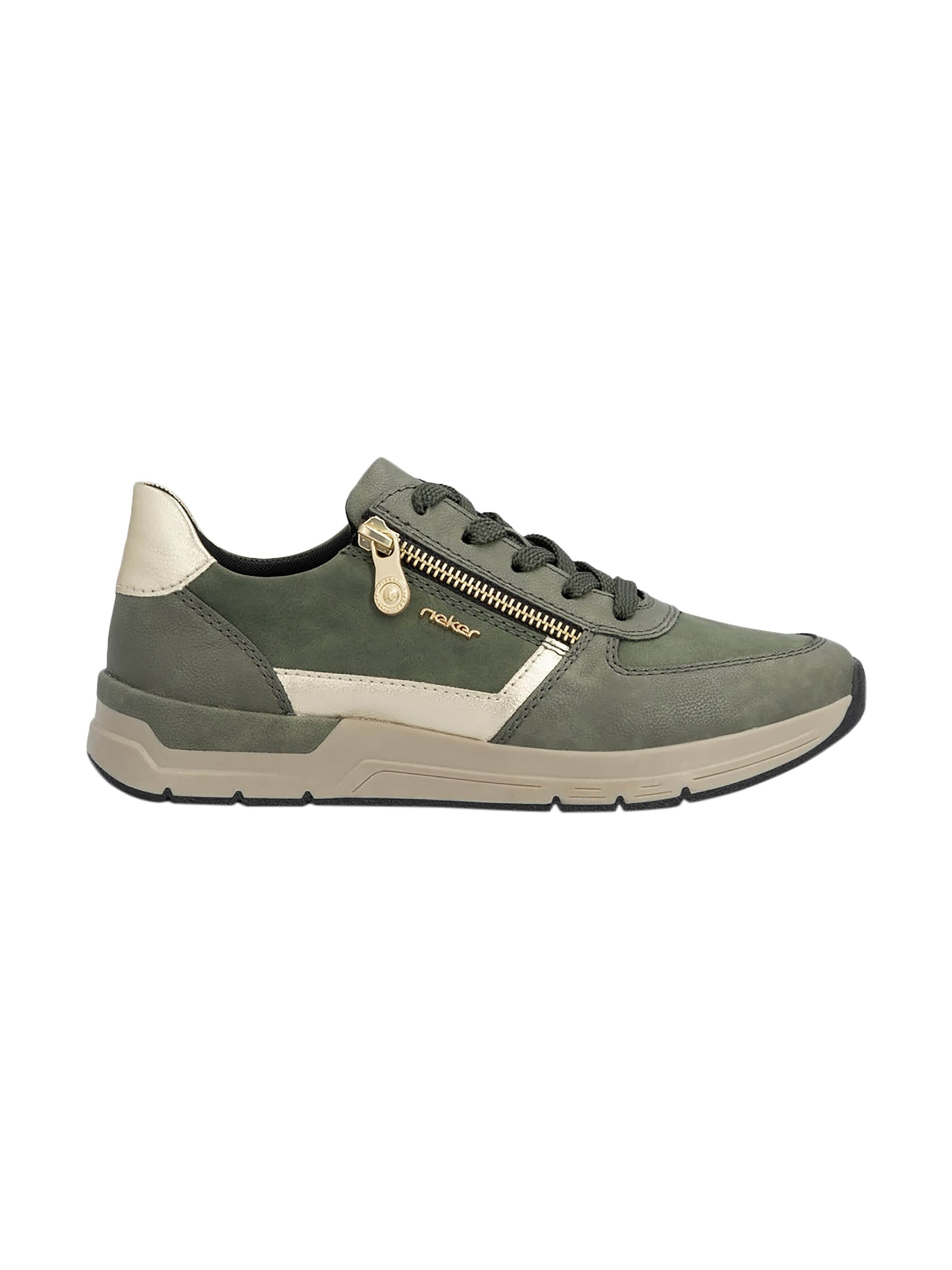 Scarpa stringata sportiva di Rieker in verde