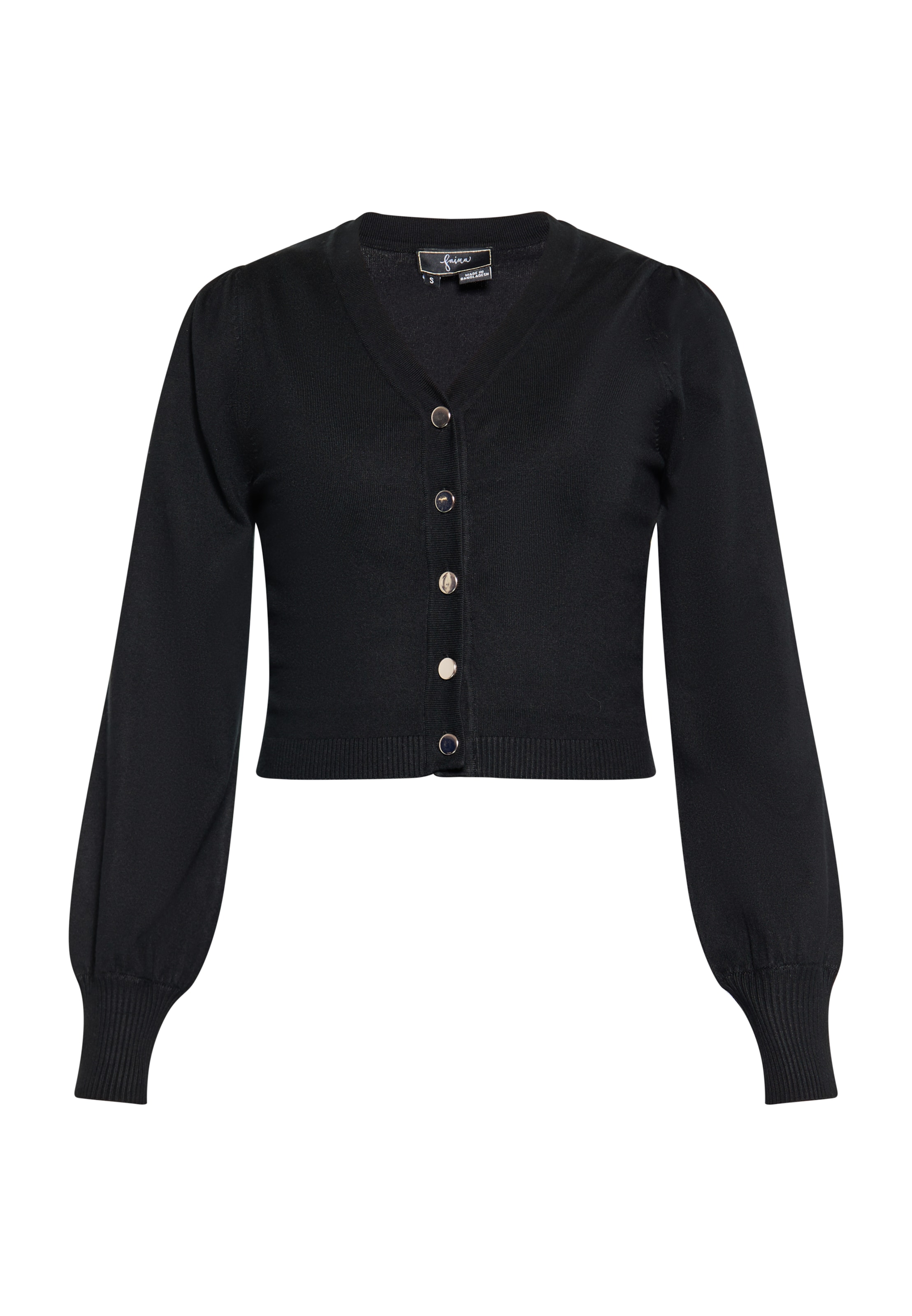 juoda faina Kardiganas: priekis