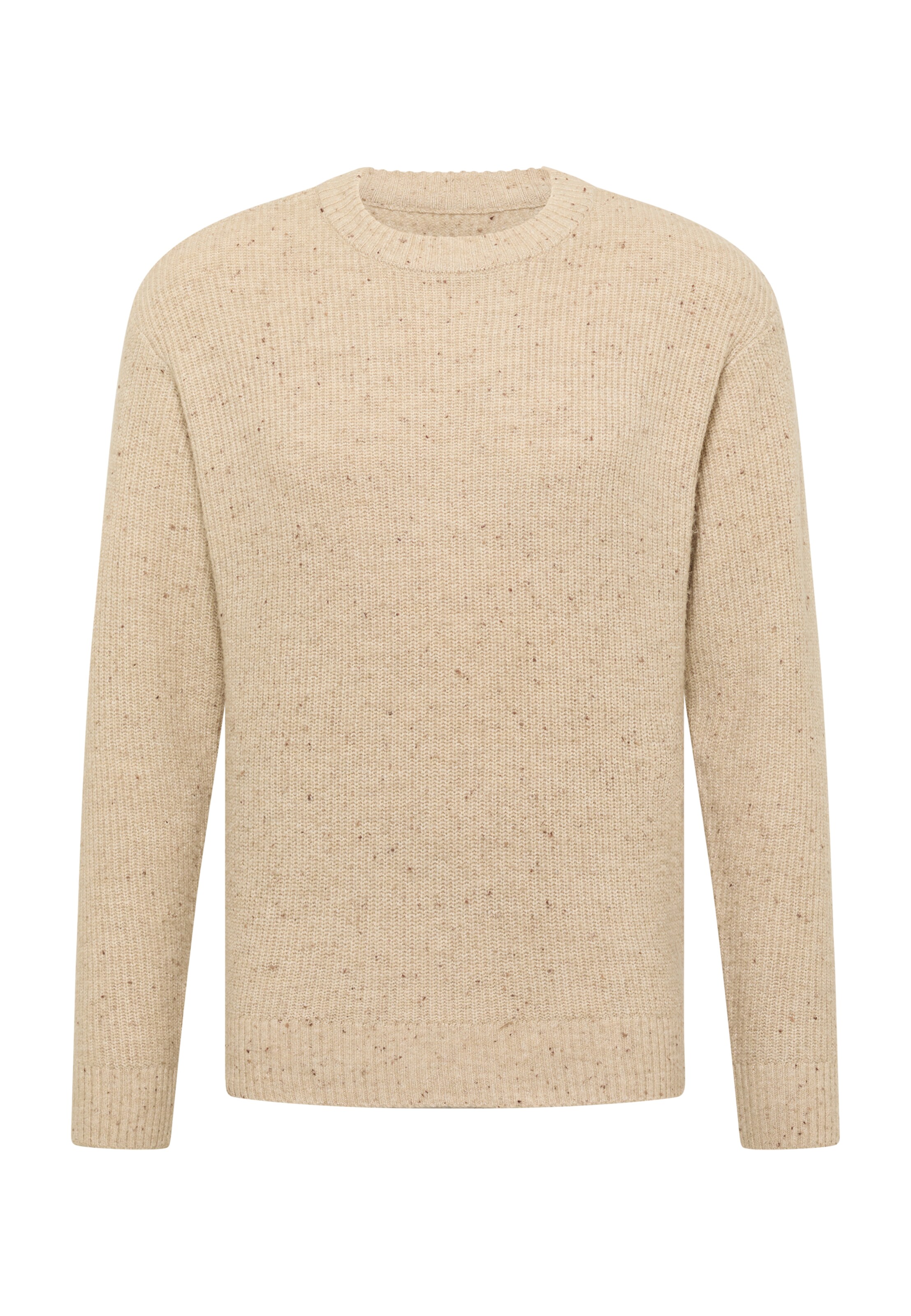 MUSTANG Sweater 'Style Elwood' in Beige: front
