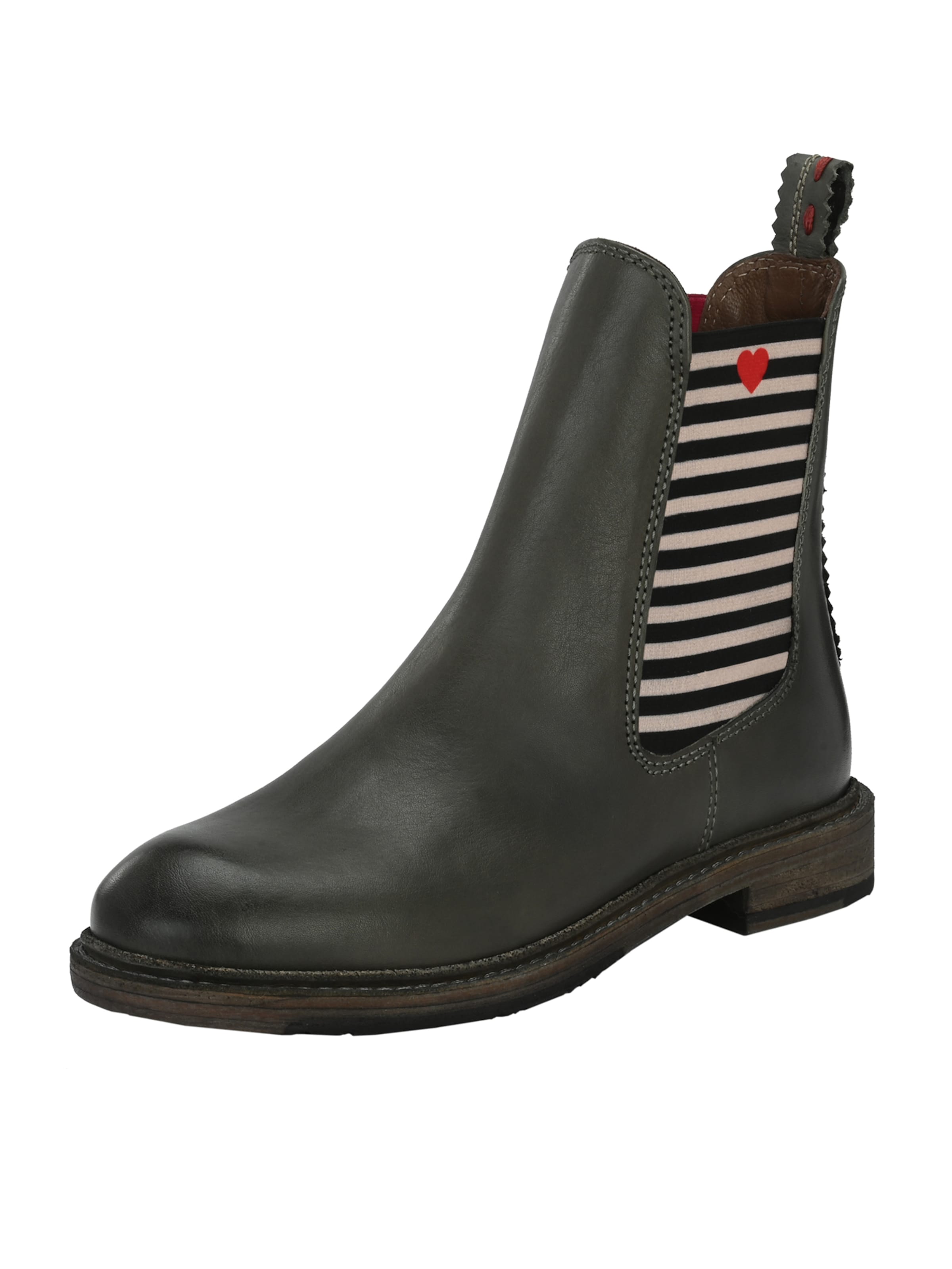 Crickit Chelsea Boots en bleu foncé / anthracite / rouge / blanc, Vue avec produit