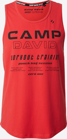 CAMP DAVIDMajica - crvena boja: prednji dio