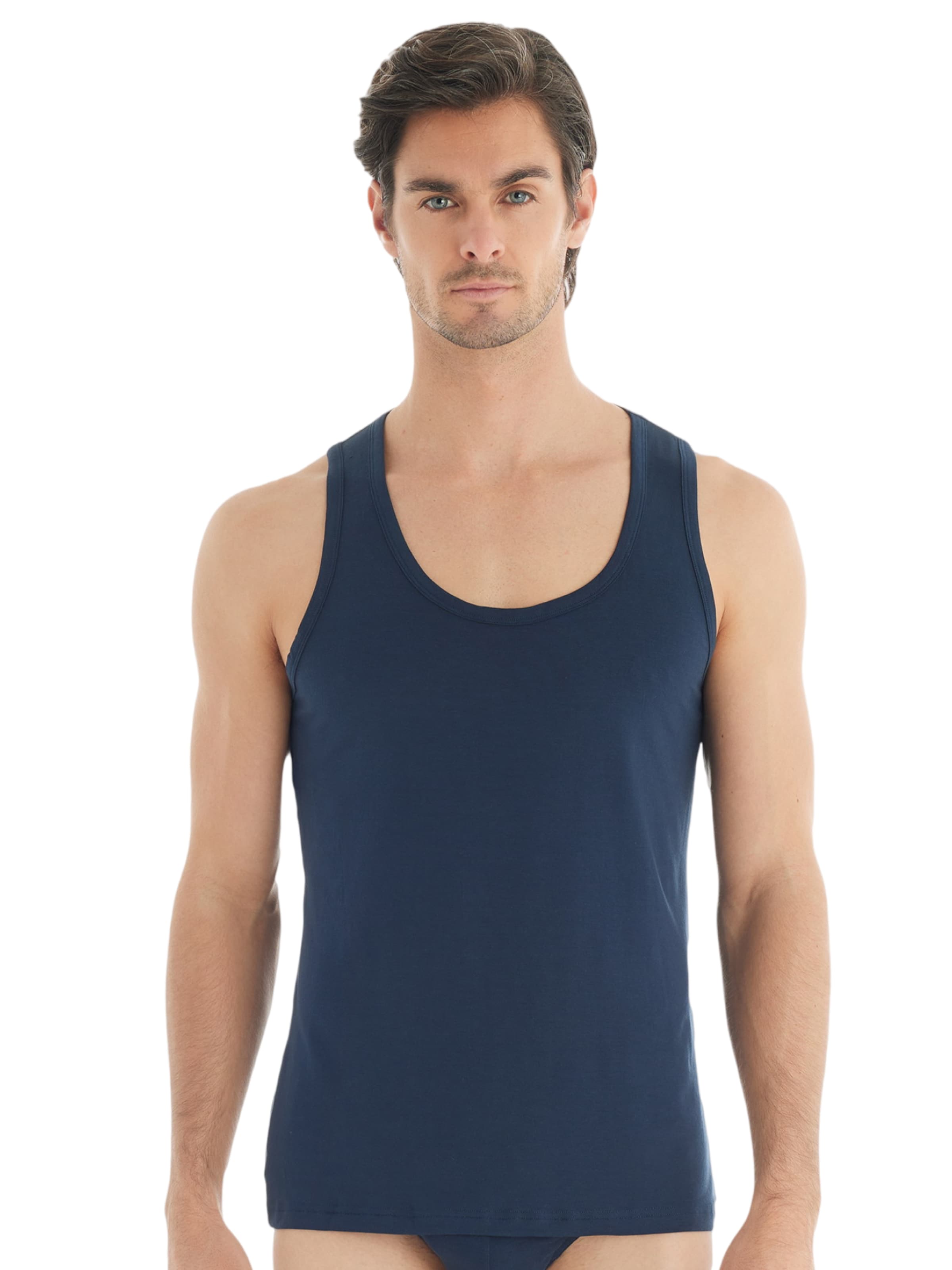 Blackspade Onderhemd in Blauw: voorkant