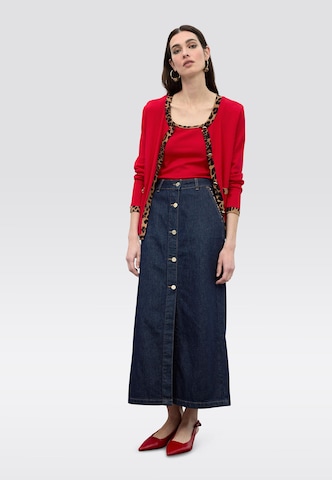 Lola Casademunt - Casaco de malha em vermelho