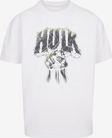 F4NT4STIC Shirt 'Marvel Hulk Punch Logo' in White: front