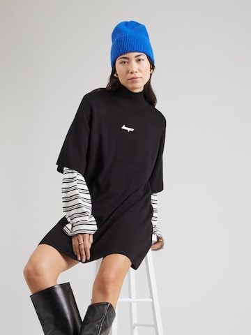 HUGO Трикотажное платье 'Simo' в Черный: спереди