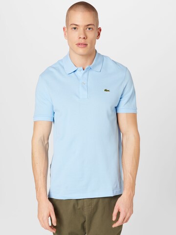 Coupe slim T-Shirt LACOSTE en bleu : devant