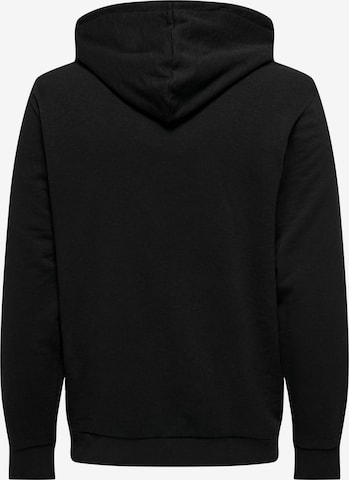 Only & Sons Sweatshirt 'Lenny' in Black