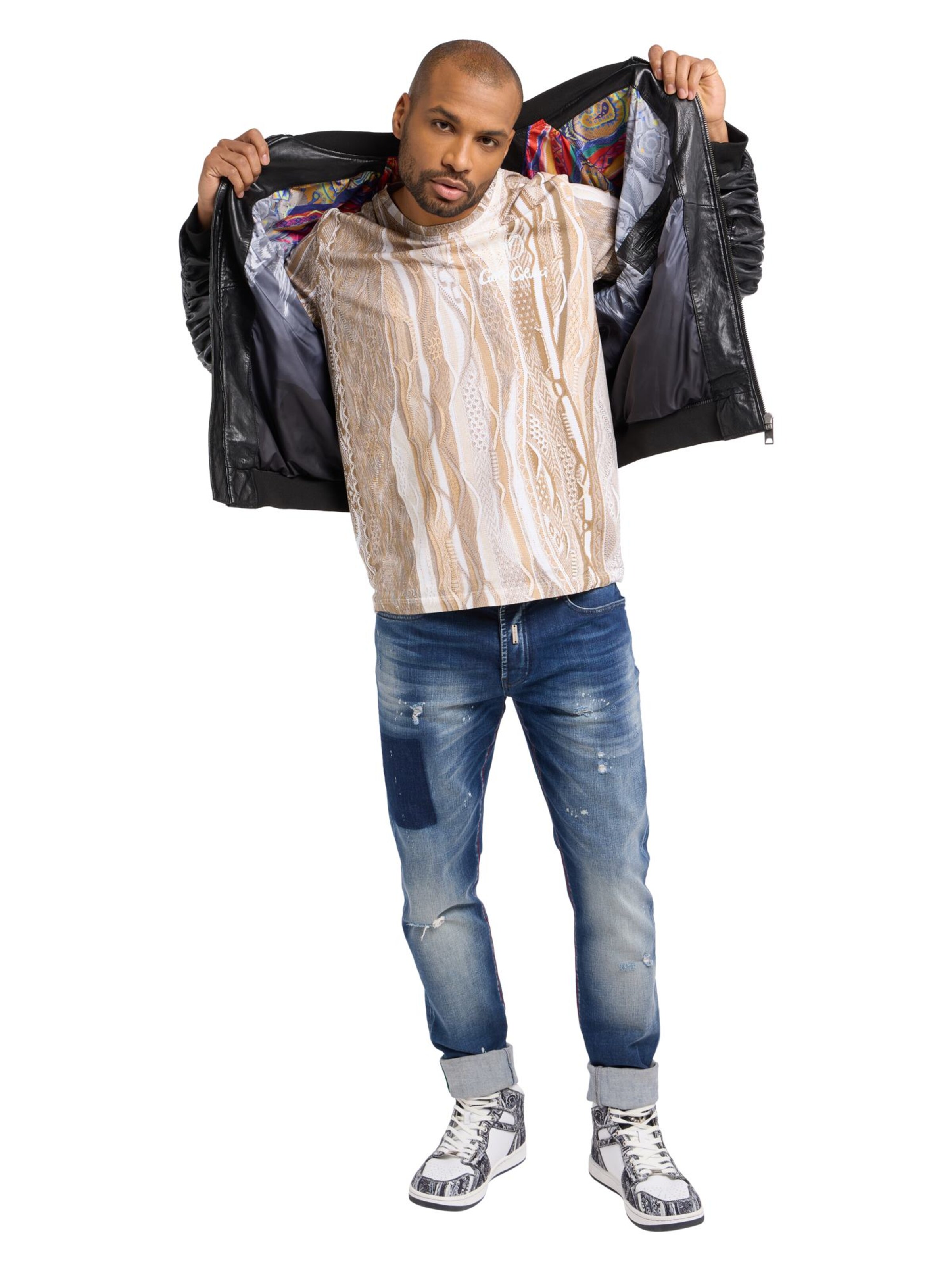 Carlo Colucci Tussenjas 'Desiato' in Zwart