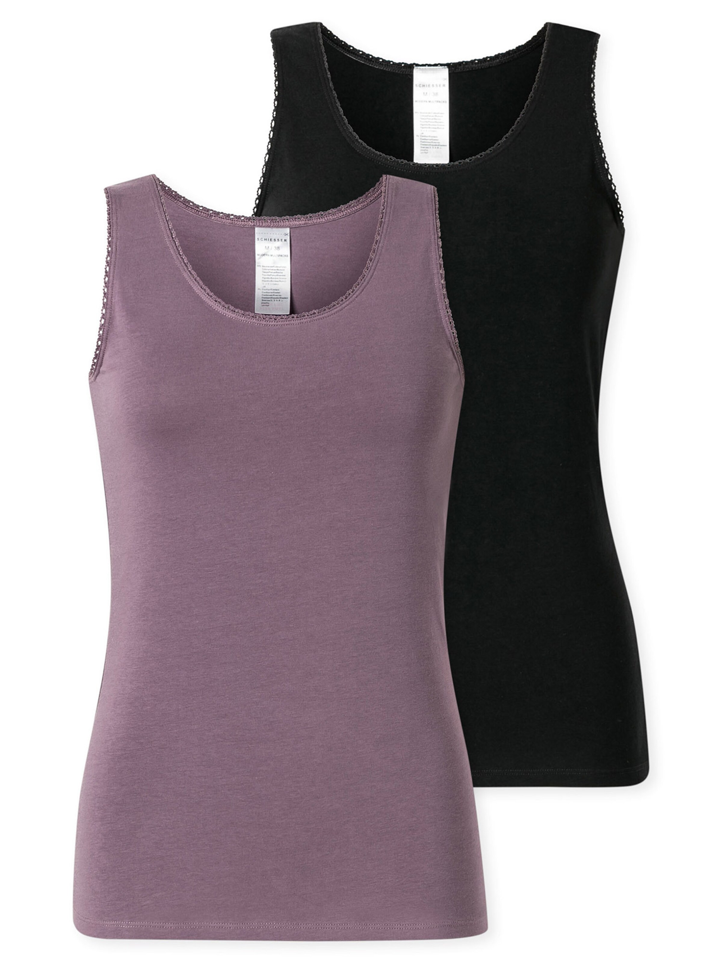 Maillot de corps ' Modern Multipacks ' SCHIESSER en violet : devant