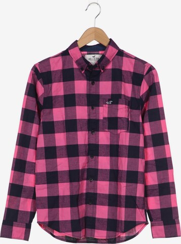 HOLLISTER Button Up Shirt in XS in Pink: front