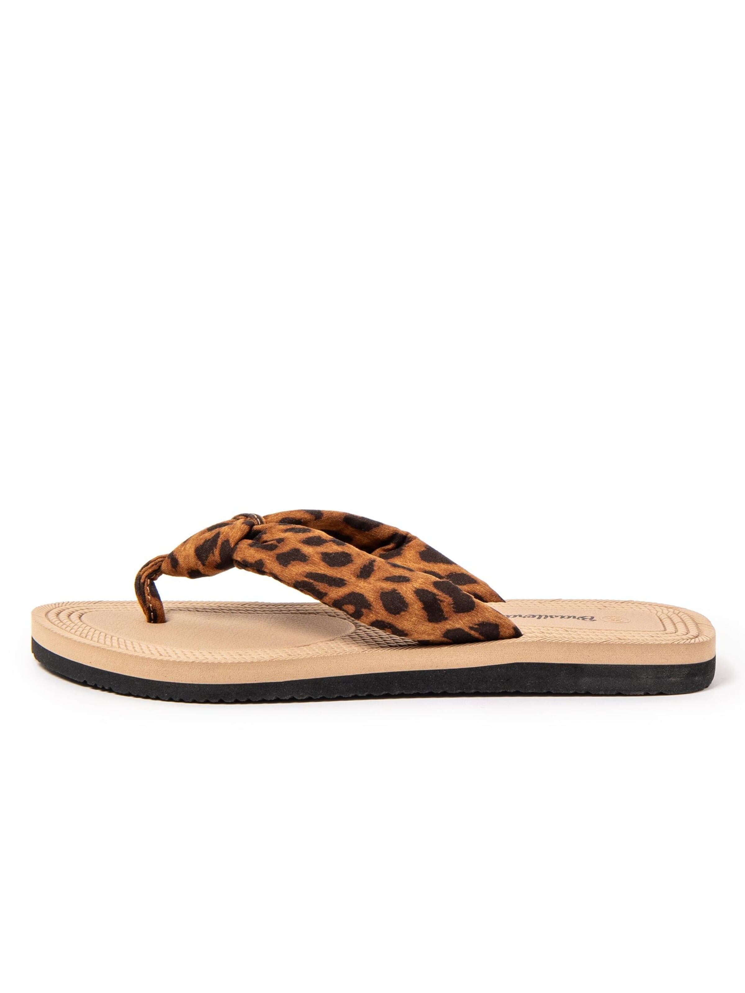 Brasileras T-bar sandals 'Savanna' in Brown