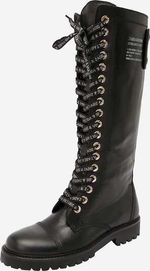 Zadig & Voltaire Lace-up boot 'JOE' in Black / White, Item view
