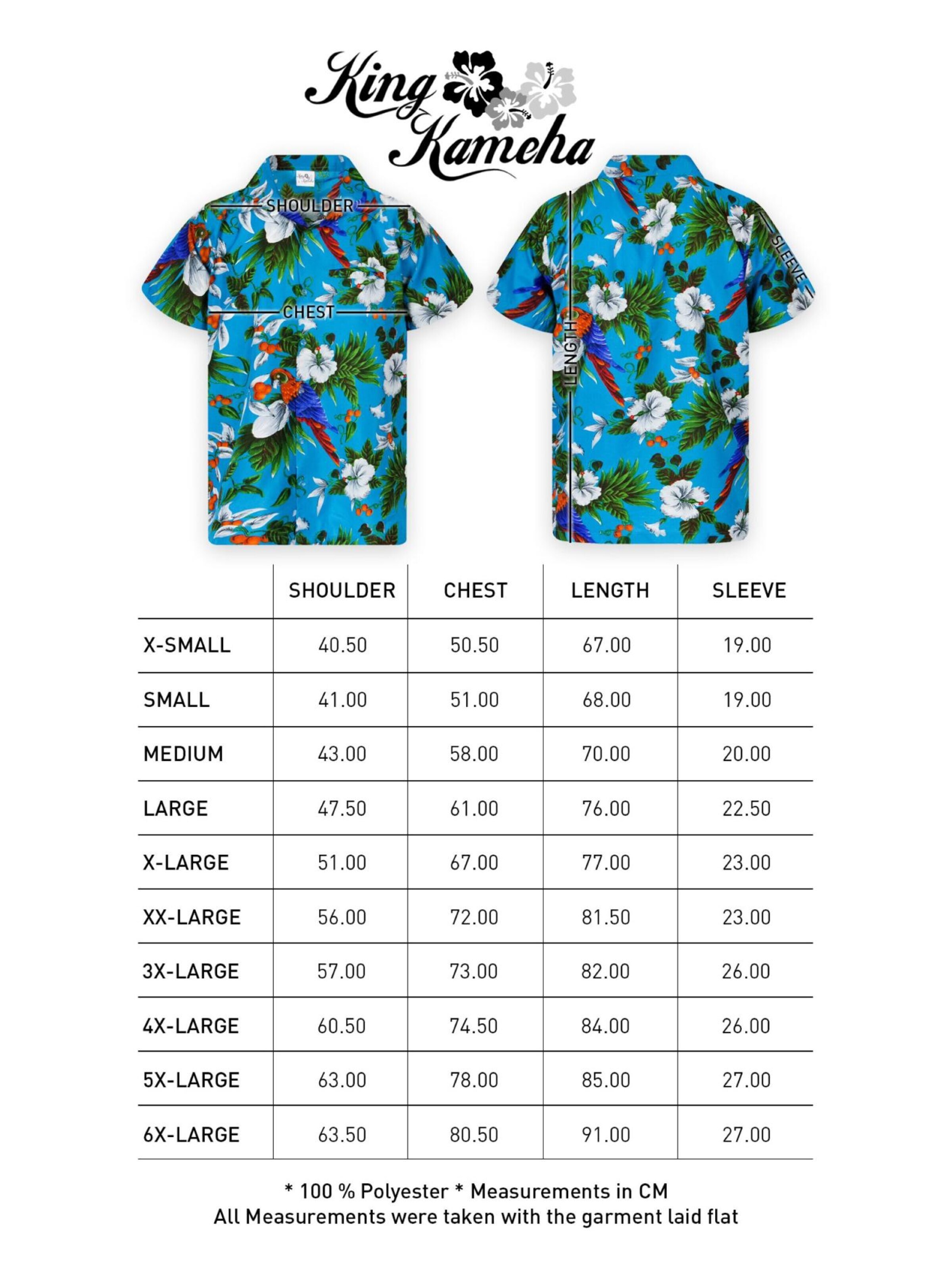 King Kameha Shirt 'Cherryparrot' in Blue