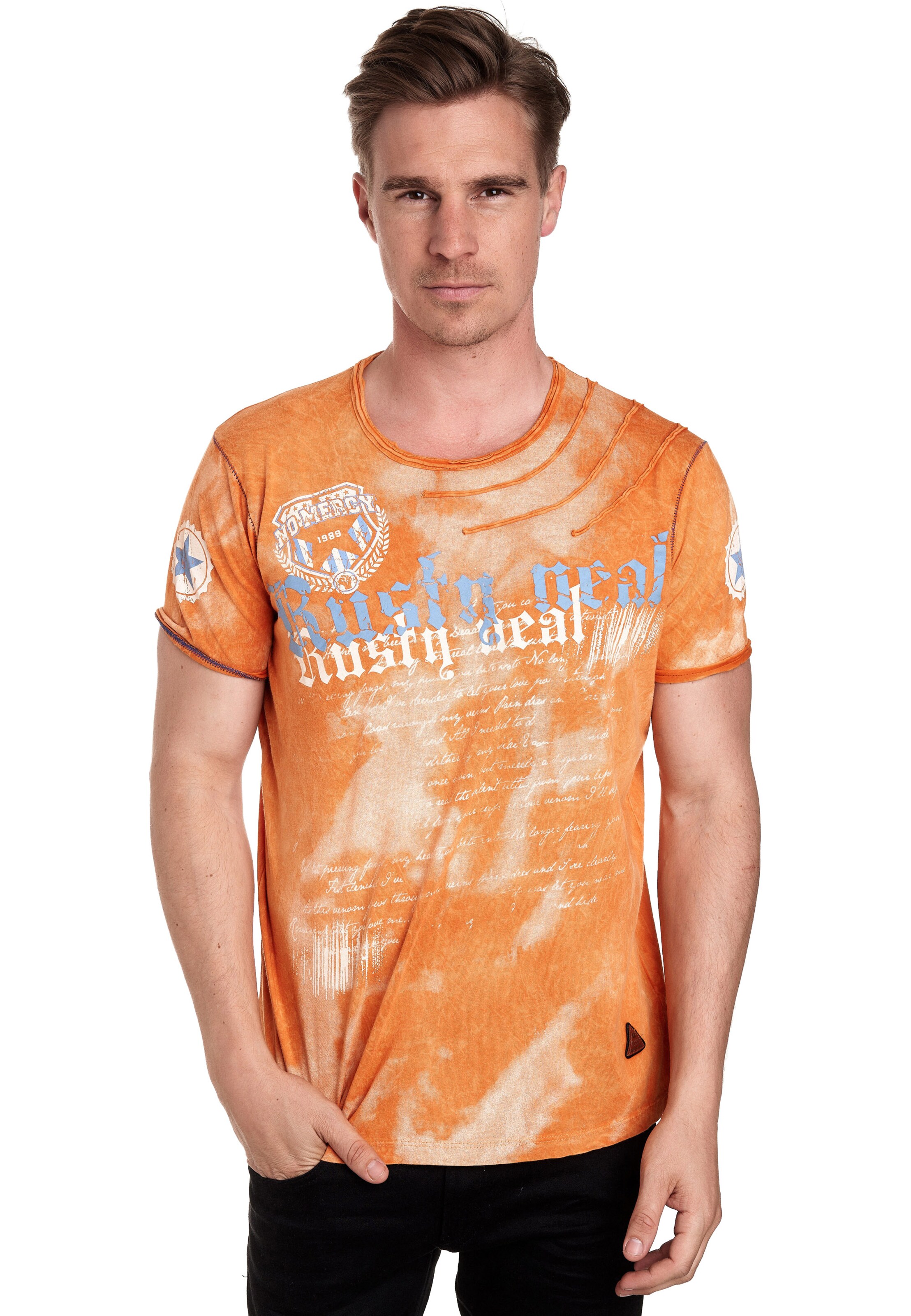 Rusty Neal Shirt in Orange: front