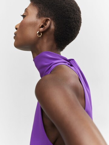 Robe de cocktail 'CHARLOT' MANGO en violet
