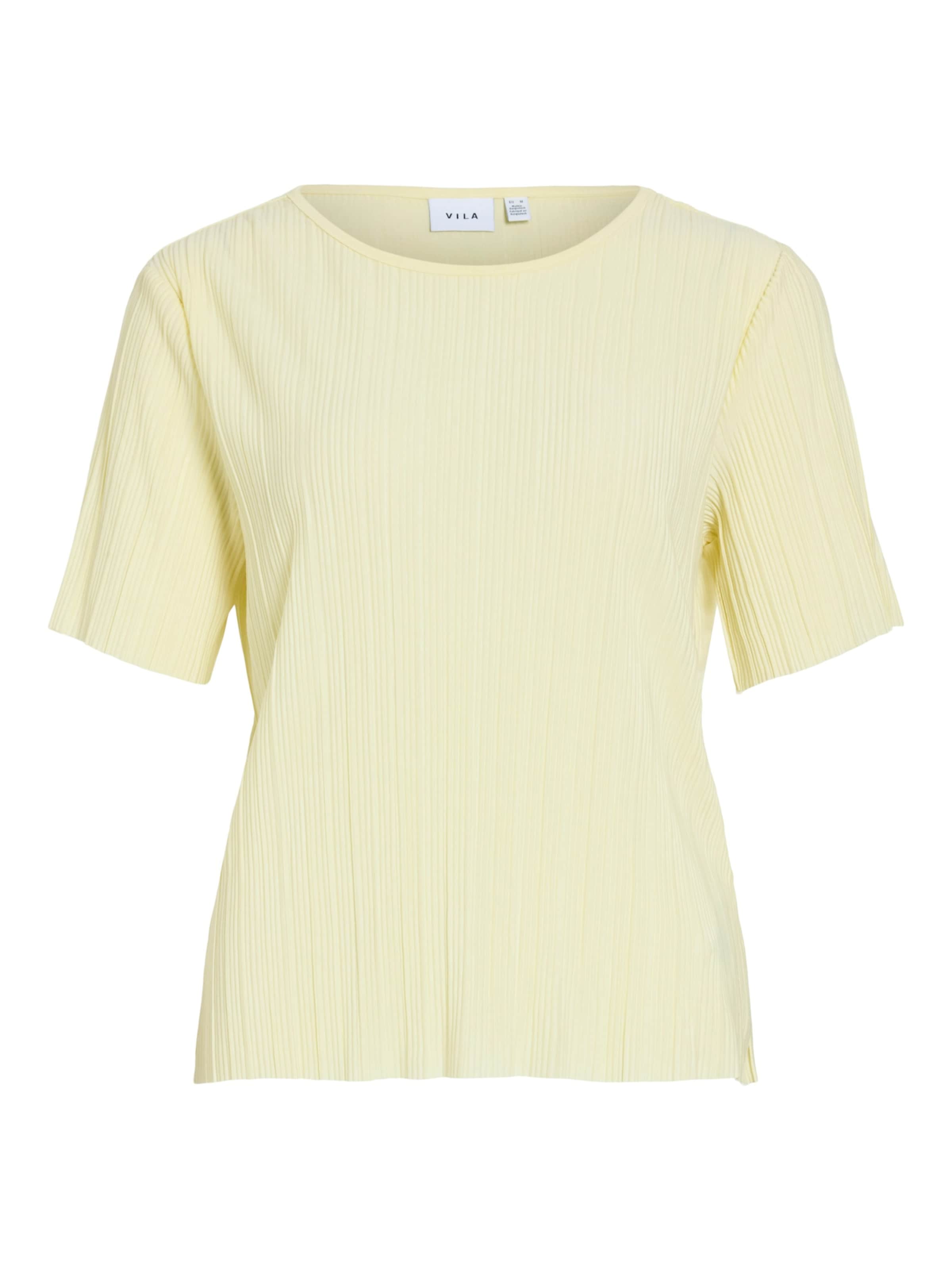 VILA T-shirt 'VIPLISA' i gul: framsida