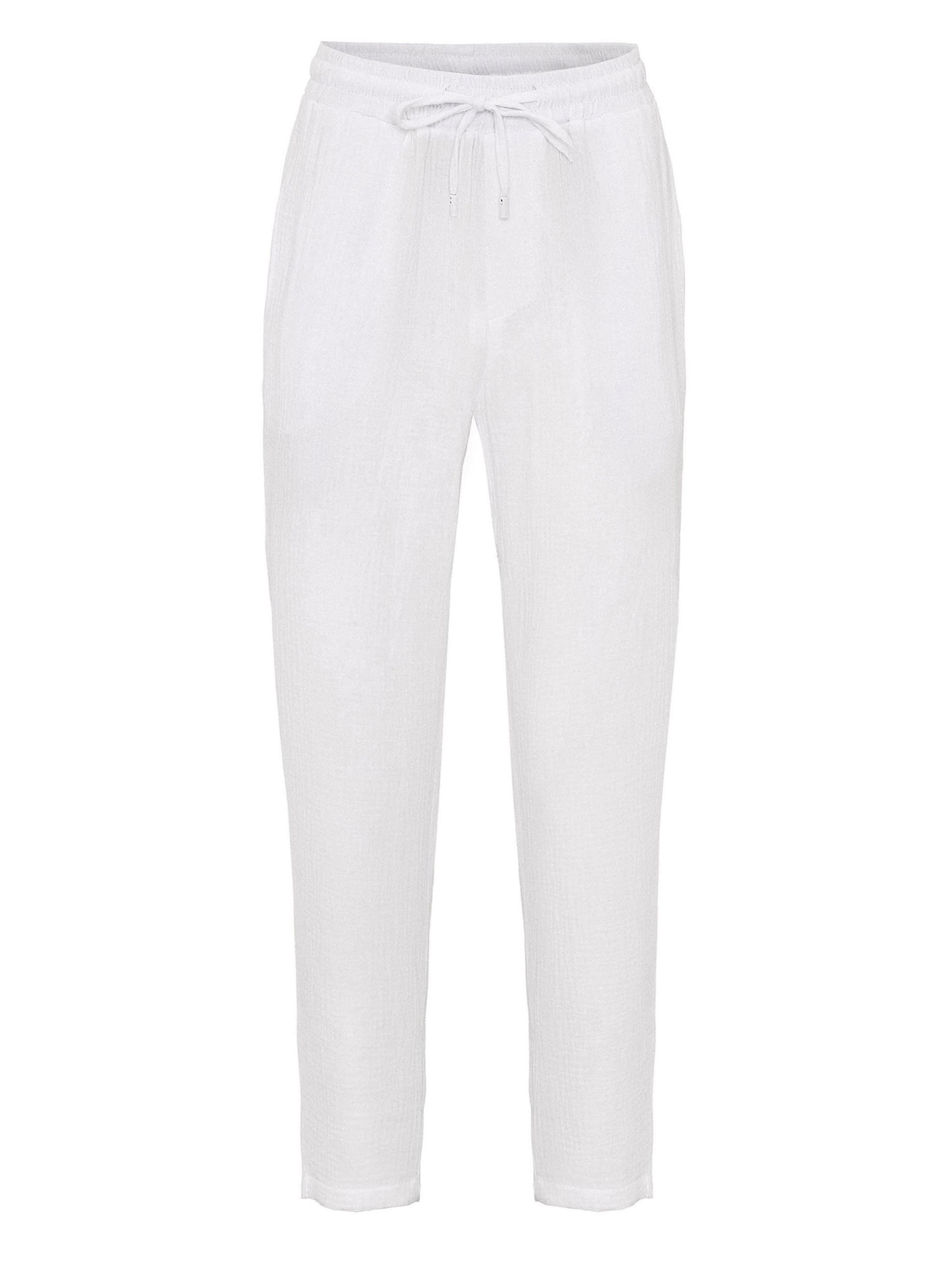 Antioch Regular Trousers in White: front