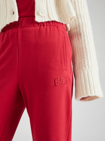 GAP Zúžený Kalhoty – červená