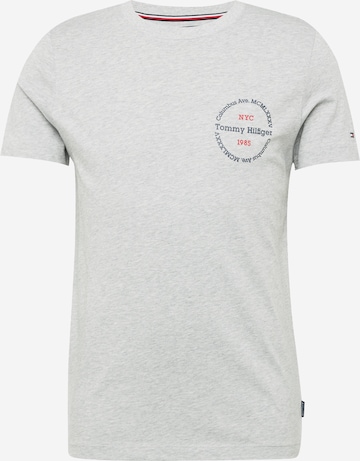 T-Shirt TOMMY HILFIGER en gris : devant